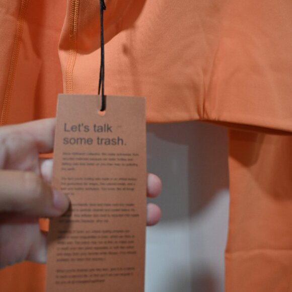 Girlfriend Collective Size XS Orange Leggings and Sports Bra Set NWT - Picture 4 of 9